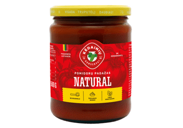 KĖDAINIŲ KONSERVŲ FABRIKO pomidorų padažas NATURAL, 500 g