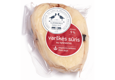 ILZENBERGO DVARO varškės sūris su vyšniomis, 9 % rieb., 400g, 400 g