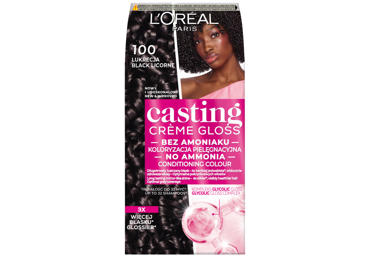 Pusiau ilgalaikiai plaukų dažai be amoniako L'OREAL PARIS Casting Creme Gloss, 100 - 1