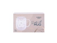 Dvigubo stiklo puodeliai AURORA SNOW, 400 ml, 2 vnt., 2 vnt.