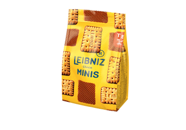 Sviestiniai sausainiai LEIBNIZ MINIS su šokoladu, 100 g