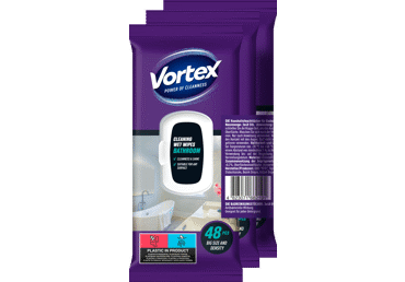 Drėgnos sevetėlės voniai VORTEX, 3x48 vnt.