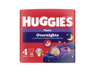 Sauskelnės HUGGIES OVERNIGHTS S4, 26 vnt., 26 vnt