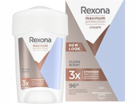 Moteriškas kreminis dezodorantas REXONA MAX PROTECTION CREAM, 45 ml