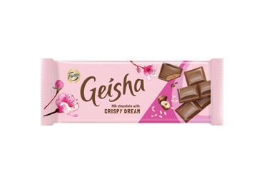 Pieninis šokoladas GEISHA su traškiais dribsniais, 100 g - 1