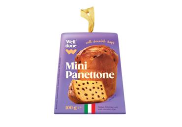 Kalėdinis pyragas-mini panetonė WELL DONE su šokoladu, 90 g - 1