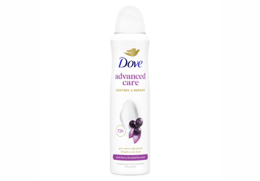 Moteriškas purškiamasis antiperspirantas DOVE ACAI BERRY, 150 ml