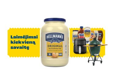 Majonezas HELLMANN'S ORIGINAL, 76 % rieb., 855 ml - 1