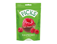 Liofilizuotos avietės PICKS su pieniniu glaistu, 90 g