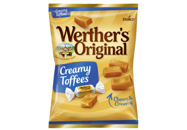 Kramtomieji saldainiai WERTHER'S CHEWY TOFFEES, 135 g