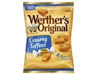 Kramtomieji saldainiai WERTHER'S CHEWY TOFFEES, 135 g