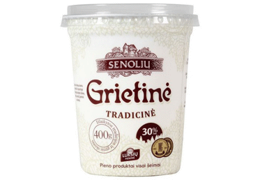 SENOLIŲ grietinė, 30% rieb., 400 g