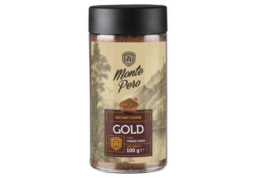 Tirpiosios kavos gėrimas MONTE PERO GOLD, 100 g