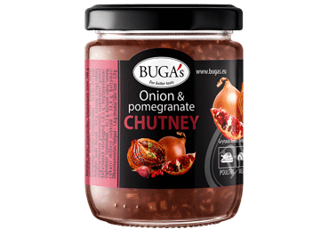 Svogūnų ir granatų čatnis BUGA'S, 170 g