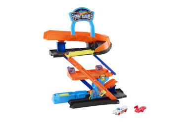 CITY triukų garažas 2 viename HOT WHEELS - 2