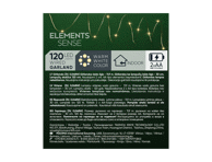 El. girlianda, veikianti su baterijomis, 120 LED, 1 vnt.