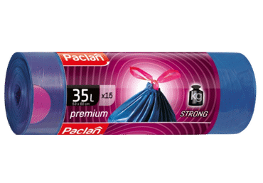 Užrišamieji šiukšlių maišai PREMIUM (35 l, 15 vnt.), 1 vnt.