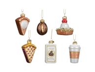 Stiklinis Kalėdų eglės žaisliukas, 4 x 2.5 x 7.5 cm