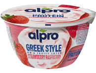Fermentuotas sojų produktas ALPRO, braškių ir aviečių skonio, 150 g