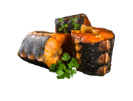 Karštai rūkytų sibirinių eršketų kepsneliai, 1 kg
