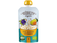 Ekologiška avižinė košė RŪDOLFS su kriauš., mėl., nuo 4 mėn.