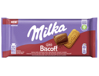 Pieninis šokoladas MILKA BISCOFF, 90 g