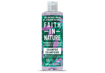 Plaukų šampūnas FAITH IN NATURE LEVANDER&GERANIUM, 400 ml