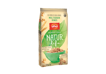 Sausi pusryčiai OHO NATURAL LIFE su kokosų žiedų nektaru, 175 g Sausi pusryčiai OHO NATURAL LIFE su kokosų žiedų nektaru, 175 g
