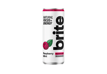Natūralus energinis gėrimas BRITE avietė ir mėta, 330 ml