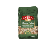 Trijų grūdų dribsniai EXTRA LINE, 400 g