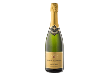 Putojantis baltasis pusiau sausas vynas BARON D'ARIGNAC, 750 ml