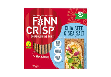 Traškios duonelės FINN CRISP su CHIA sėklomis, 195 g