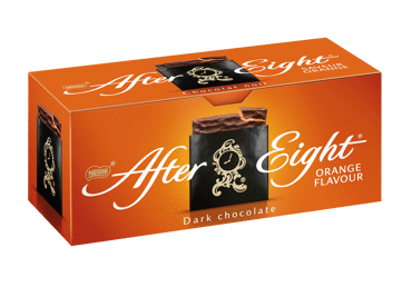 Juodojo šokolado plokštelės AFTER EIGHT, apelsinų skonio, 200 g