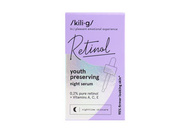 KILIG RETINOL naktinis veido serumas su retinoliu 30 ml