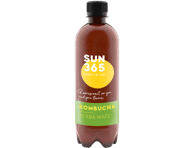 Eko. gazuotas arbatos gėrimas KOMBUCHA YERBA MATE SUN365, 500 ml