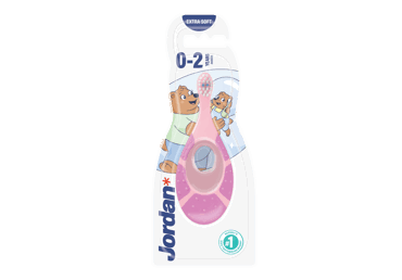 Kūdikių dantų šepetėlis-kramtukas JORDAN, 0-2 m., ypač minkštas, 1 vnt. - 3