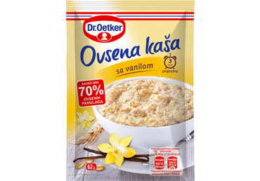 Greitai paruošiama avižinė košė DR. OETKER su vanile, 62 g Greitai paruošiama avižinė košė DR. OETKER su vanile, 62 g