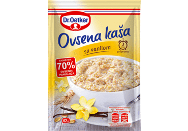 Greitai paruošiama avižinė košė DR. OETKER su vanile, 62 g