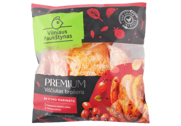 Marinuotas viščiukas PREMIUM vyno padaže, 1 kg Marinuotas viščiukas PREMIUM vyno padaže, 1 kg