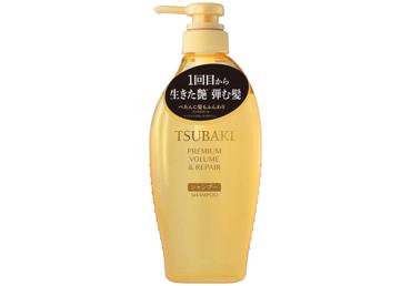 Atstatomasis ir apimties suteikiantis plaukų šampūnas SHISEIDO TSUBAKI PREMIUM VOLUME & REPAIR, 450 ml