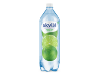 Lengvai gazuotas stalo vanduo AKVILĖ, žaliųjų citrinų skonio, 1,5 l