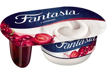 Jogurtas FANTASIA su vyšniomis, 5,2% rieb., 122 g