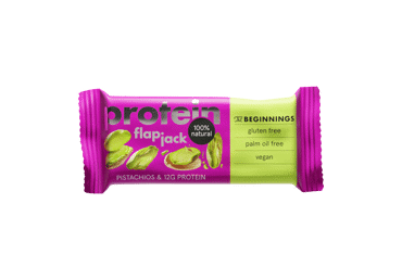 Avižinis batonėlis BEGINNINGS FLAPJACK su pistacijomis, 60 g