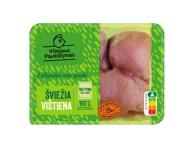 Šviežia broilerių, užaugintų be antibiotikų, šlaunelių mėsa, 500 g