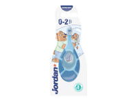 Kūdikių dantų šepetėlis-kramtukas JORDAN, 0-2 m., ypač minkštas, 1 vnt.