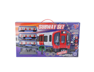 Žaislinis traukinys su bėgiais