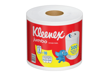 Popieriniai rankšluosčiai KLEENEX JUMBO, 2 sluoksnių, 1 vnt.
