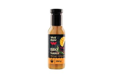 Barbekiu padažas WELL DONE su mangais ir Chalapos paprikomis, 280 g