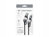 Laidas 4-in-1 WESTROM, 1 m