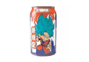 Gazuotas gėrimas ULTRA POP DRAGON BALL SUPER GOKU STRAWBERRY BANANA, 330 ml x 24 